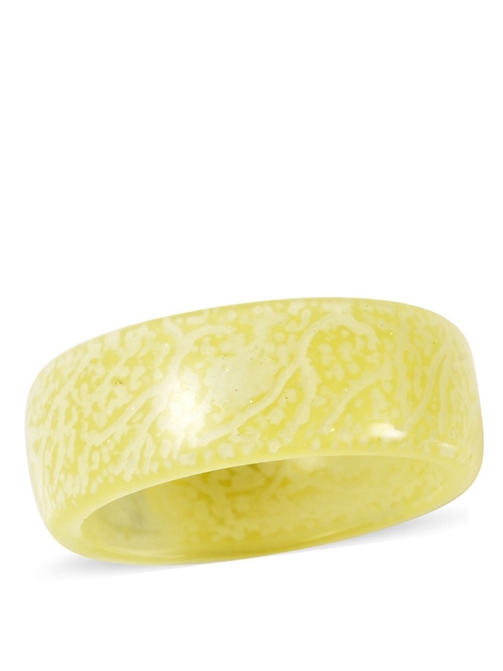 Yellow Resin Band Ring